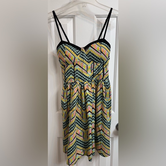 American Rag dress in mint/ black, thin straps - Picture 14 of 16